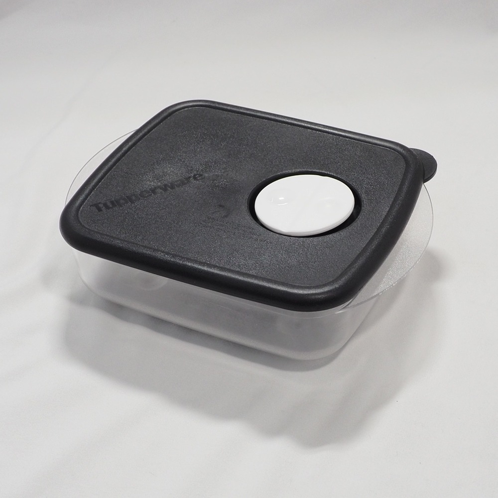 Tupperware Rock N Serve Container 600ml Black Lid Microwave Dish Food Storage